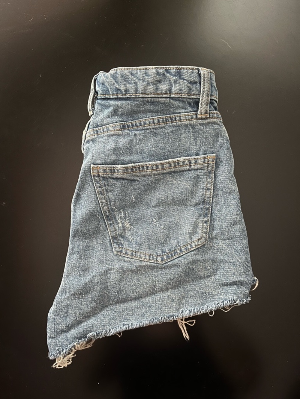 wild fable Distressed High-Rise Denim Shorts - Blue - Picture 5 of 6